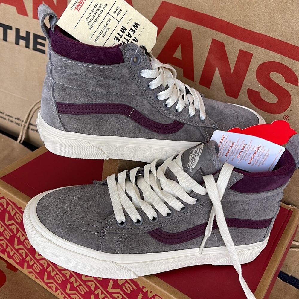 Vans Sk8-Hi MTE Forest Gray/Prune sneakers WMNS - Picture 11 of 16
